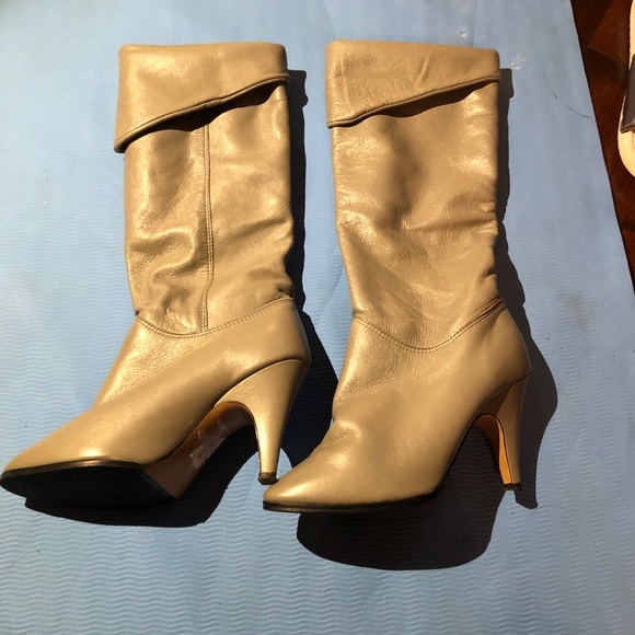 Pre Loved Vintage Leather Slouch Boot - Picture 8 of 9